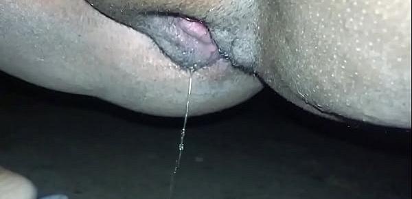  Wife pissing outside